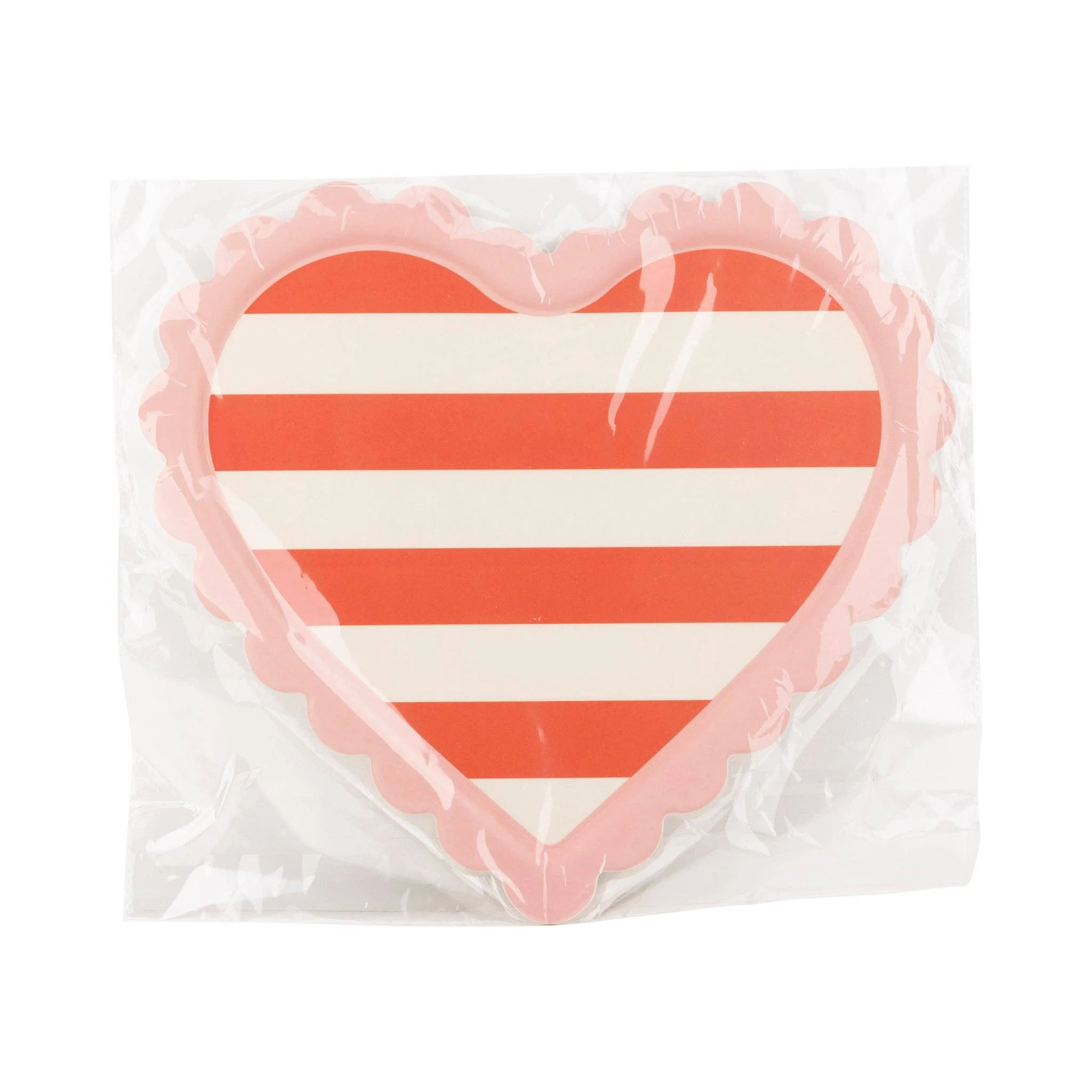 Scalloped Striped Heart Tray - Image 6