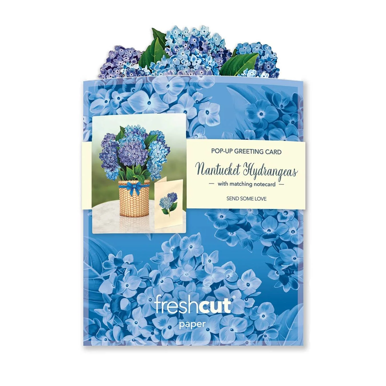 Nantucket Hydrangeas Mini Pop Up Greeting Card - Image 8