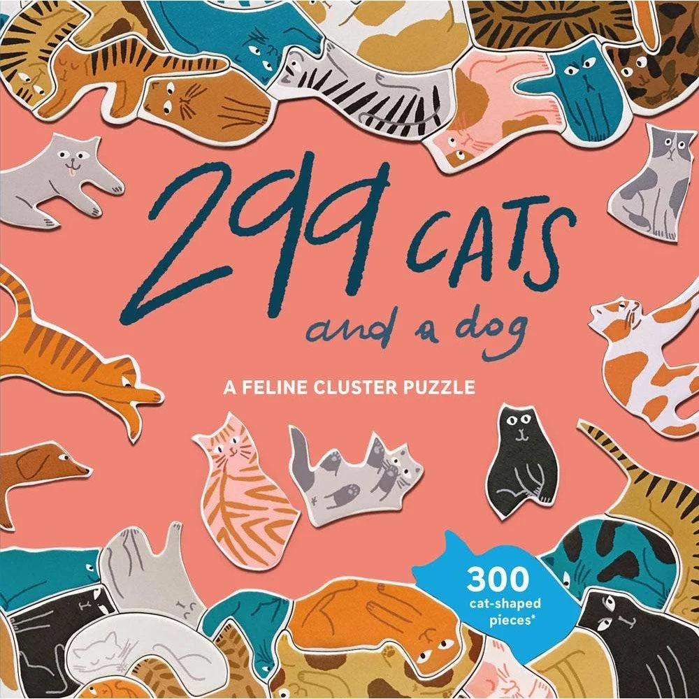 299 Cats (and a Dog) 300 Piece Cluster Puzzle - Image 2