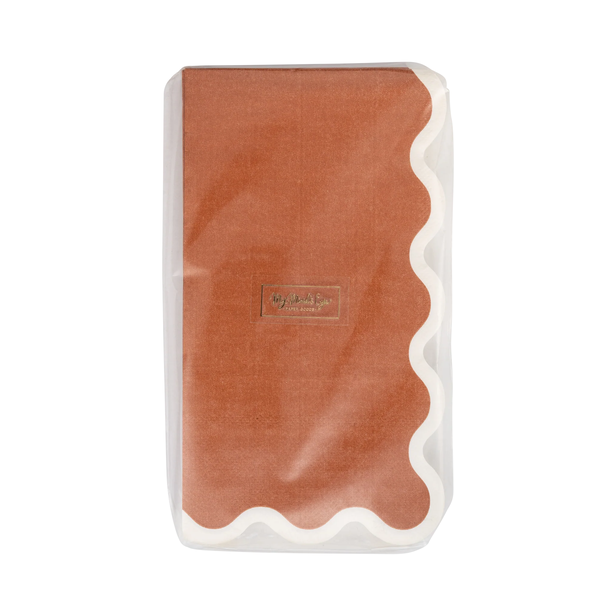 Rust Ric Rac Dinner Paper Napkins - Image 4