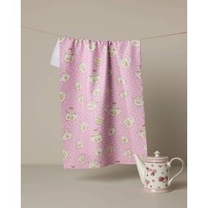 Strawberry Geometry Tea Towel