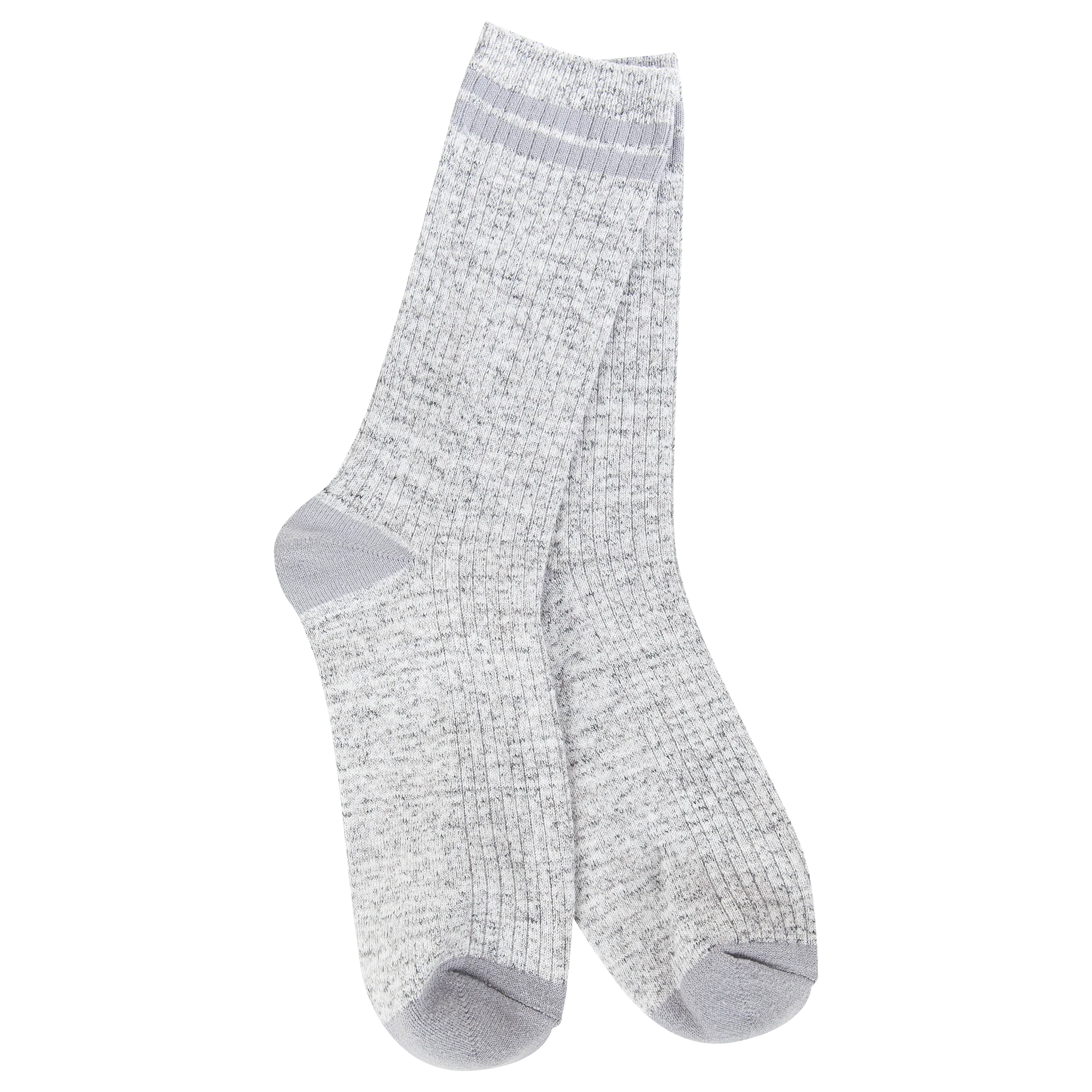 Light Weight Rugby Crew Socks in Heather Grey
