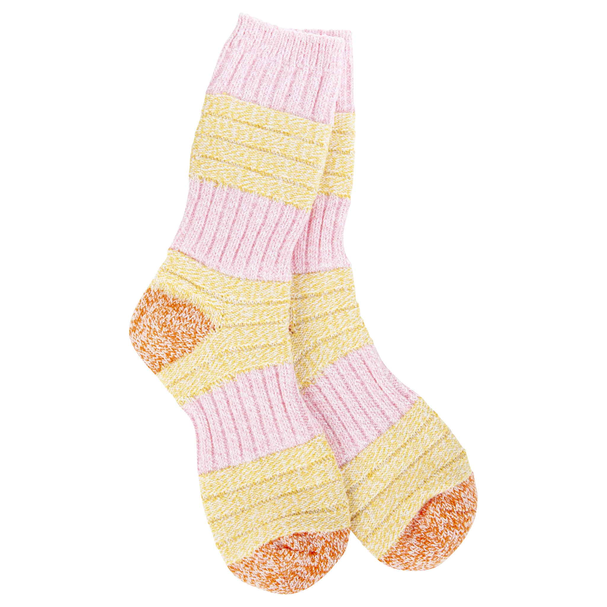 Patch Crew Socks in Pink Honey