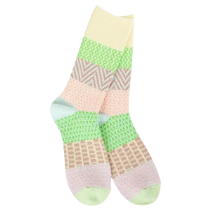 Gallery Crew Socks in Spring