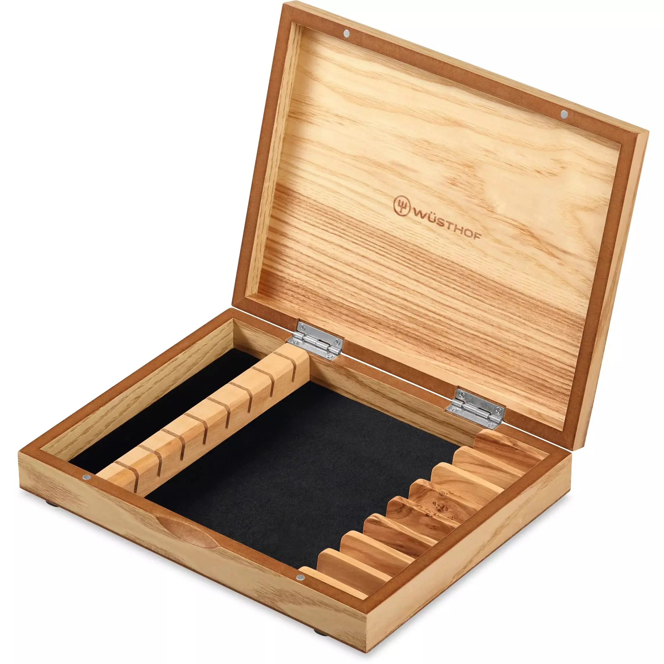 8-Piece Stainless Mignon Steak Knife Set in Olivewood Chest - Image 3