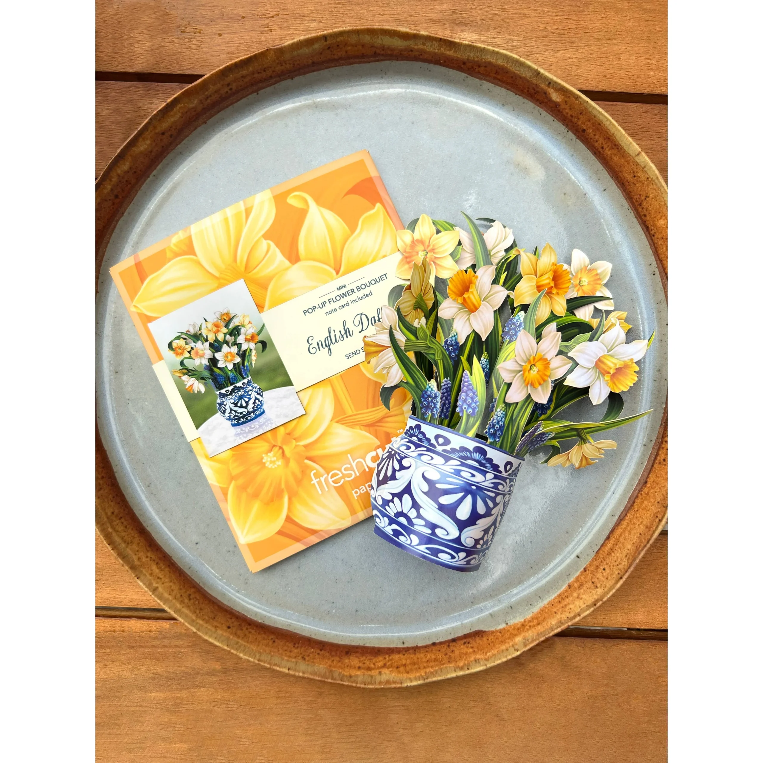 Mini English Daffodils Pop-up Greeting Cards - Image 3