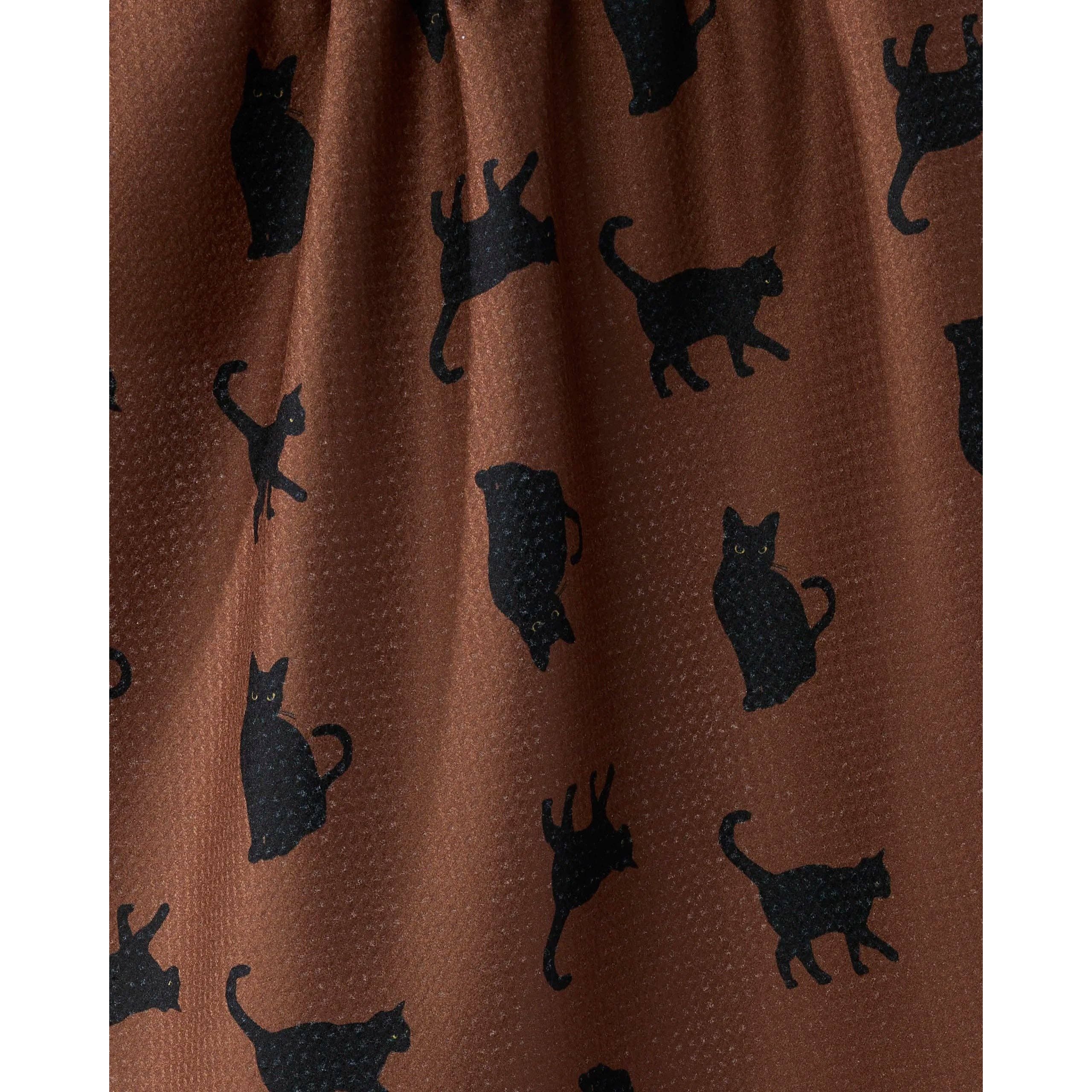 Witch's Cat Geometry Tea Towel - Image 2