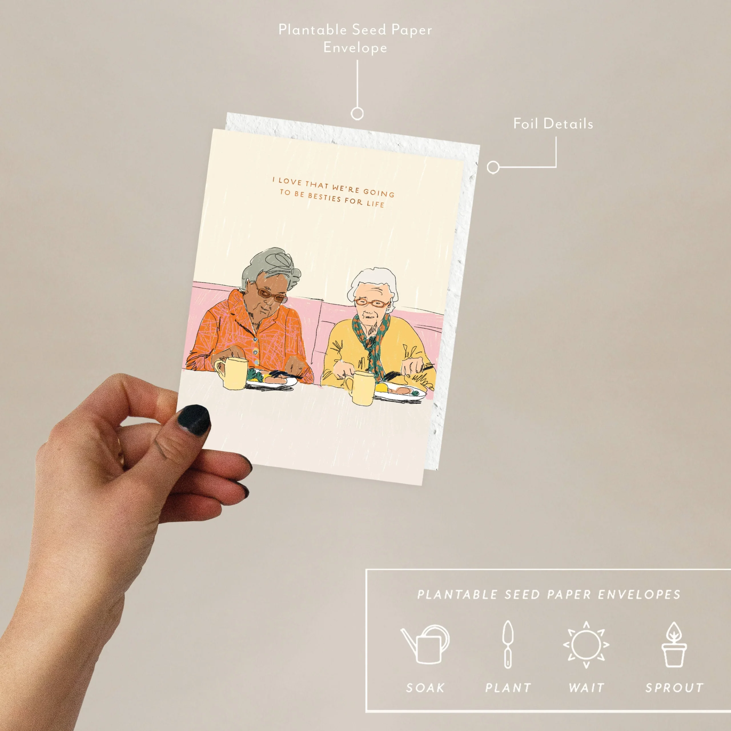 Forever Friends - Love + Friendship Card - Image 2
