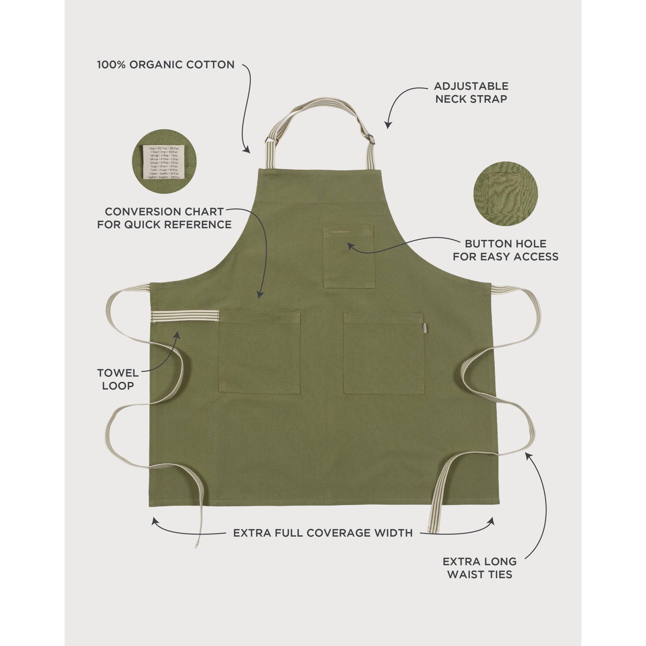 KAF Home Rooted Sustainable Chef's Apron - 32 x 30 - Image 5