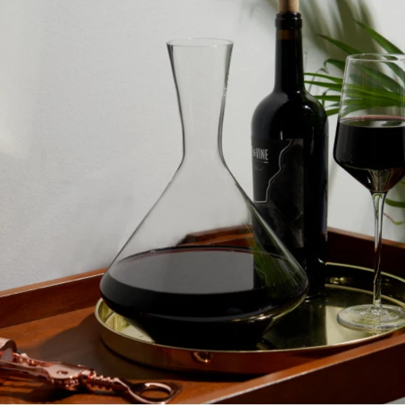 Raye™ Angled Crystal Wine Decanter - Image 3