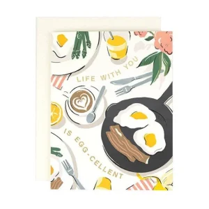 Life With You is Eggcellent Greeting Card