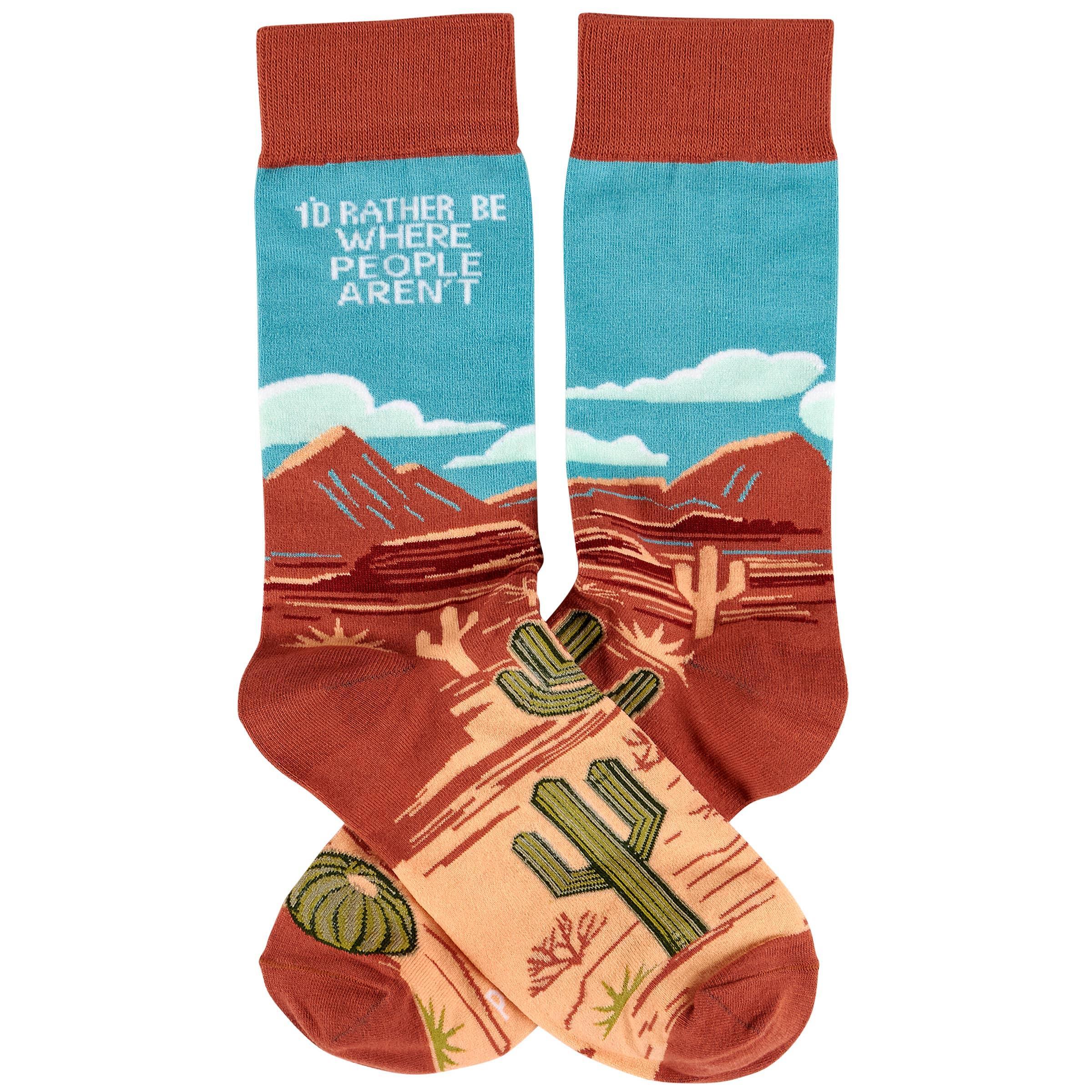 Rather Be Where People Aren't Socks - Image 2