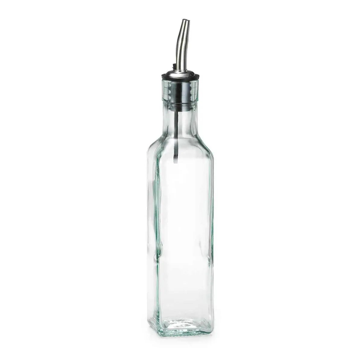 Clear Glass Oil Bottle w/ Pour Spout - Image 2