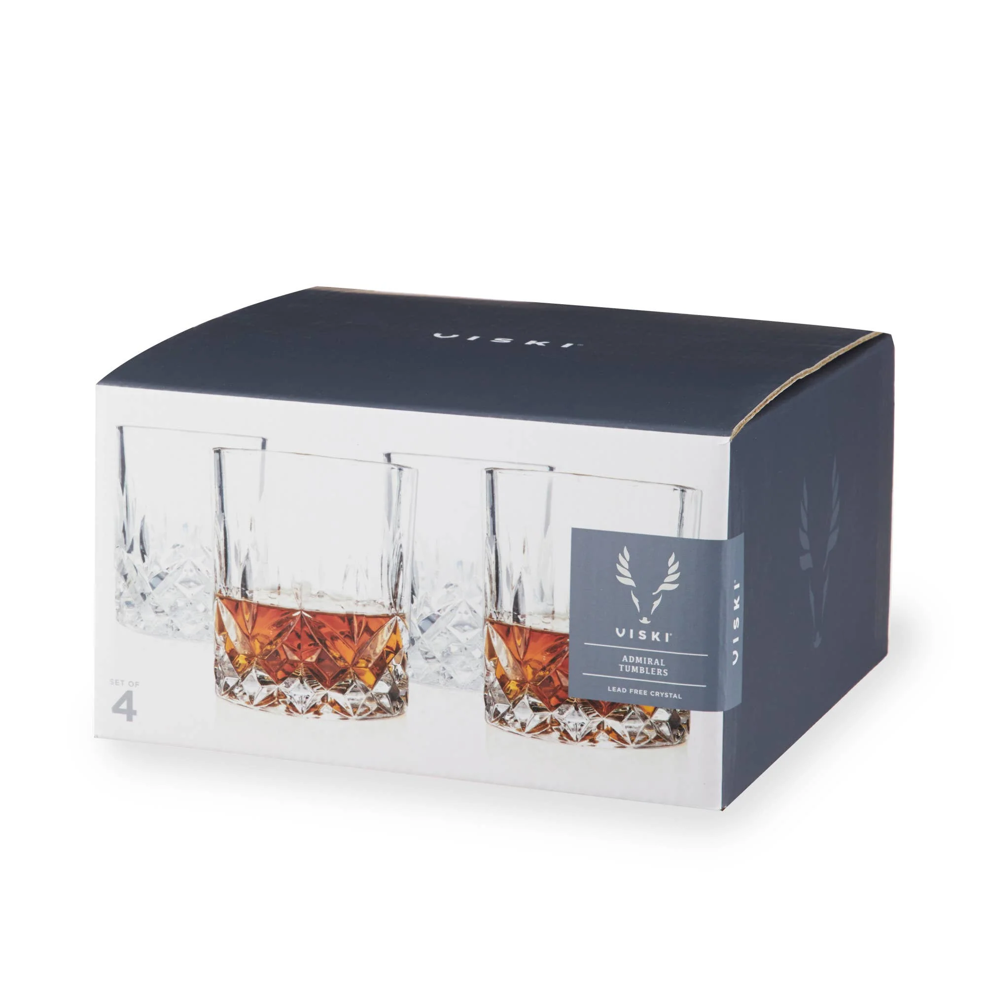 Admiral™ Vintage Style Crystal Tumblers Set of 4 - Image 2