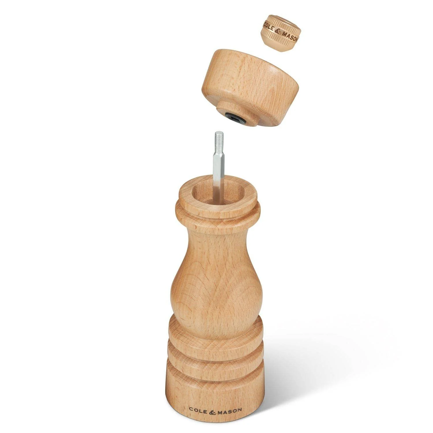 Cole & Mason London Natural Beech Salt & Pepper Mills - Image 7