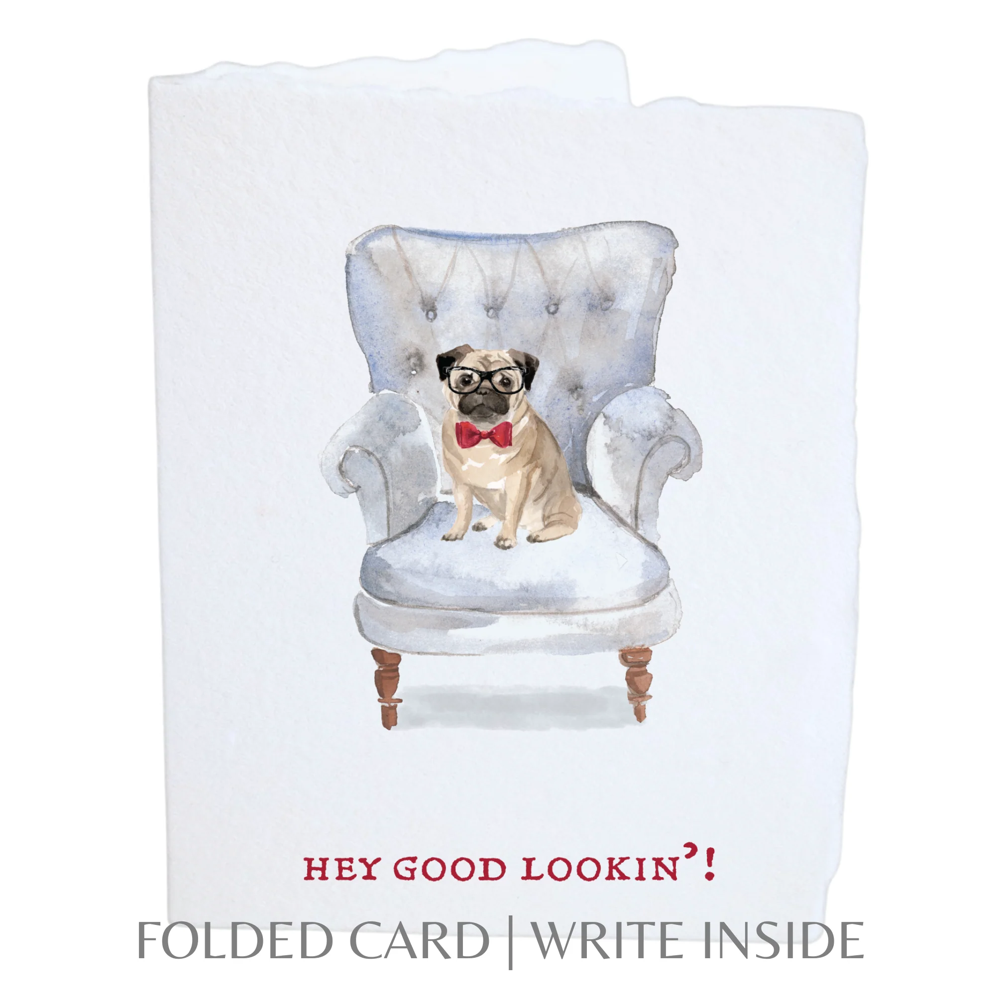 Pug Love Valentine's Day | Eco-Friendly Greeting Card - Image 2