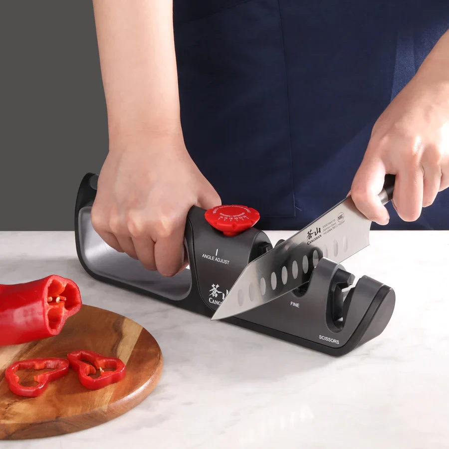 Cangshan 3 Stage Adjustable Knife Sharpener + Scissor Sharpener - Image 2
