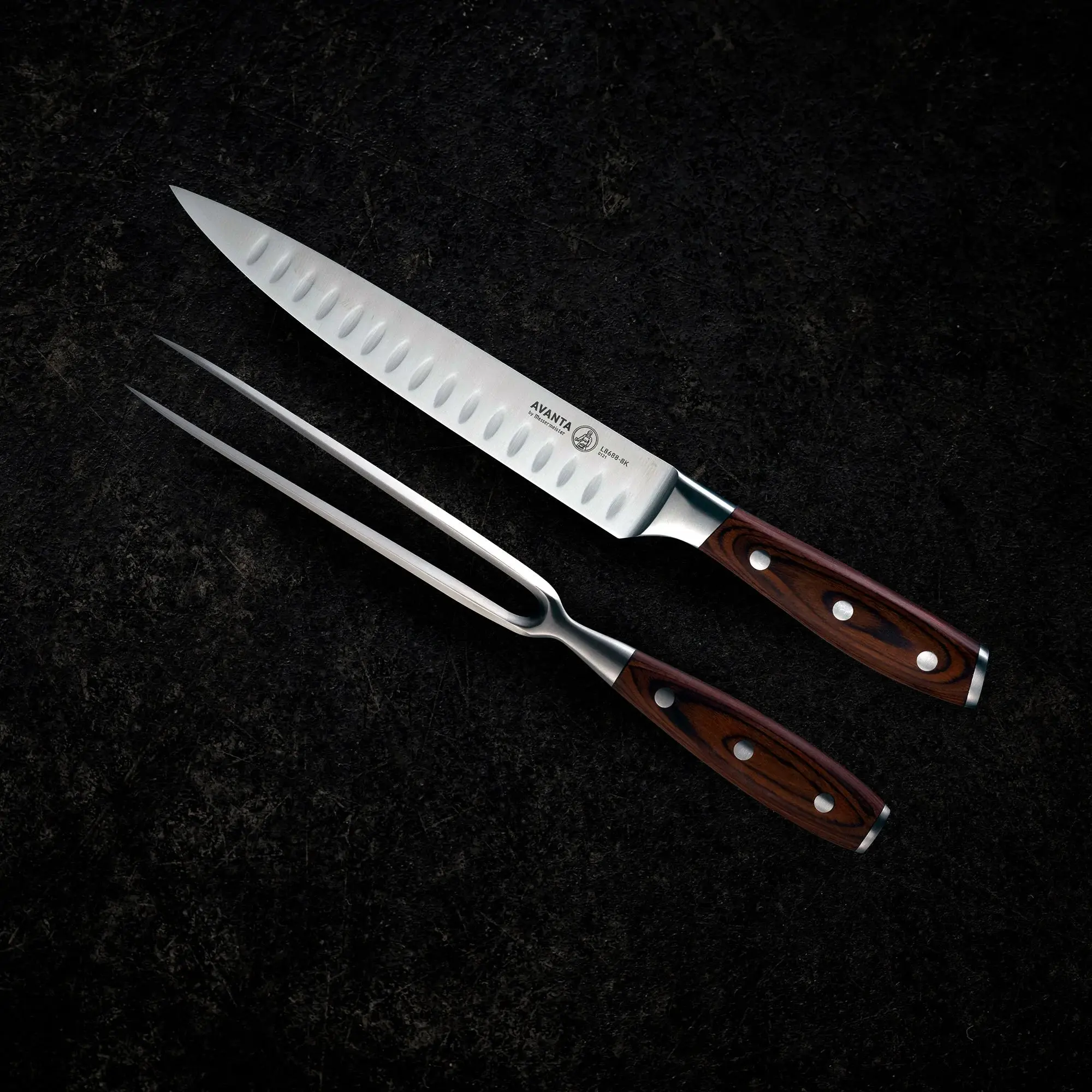 AVANTA Two Piece Kullenschliff Carving Set - Image 6