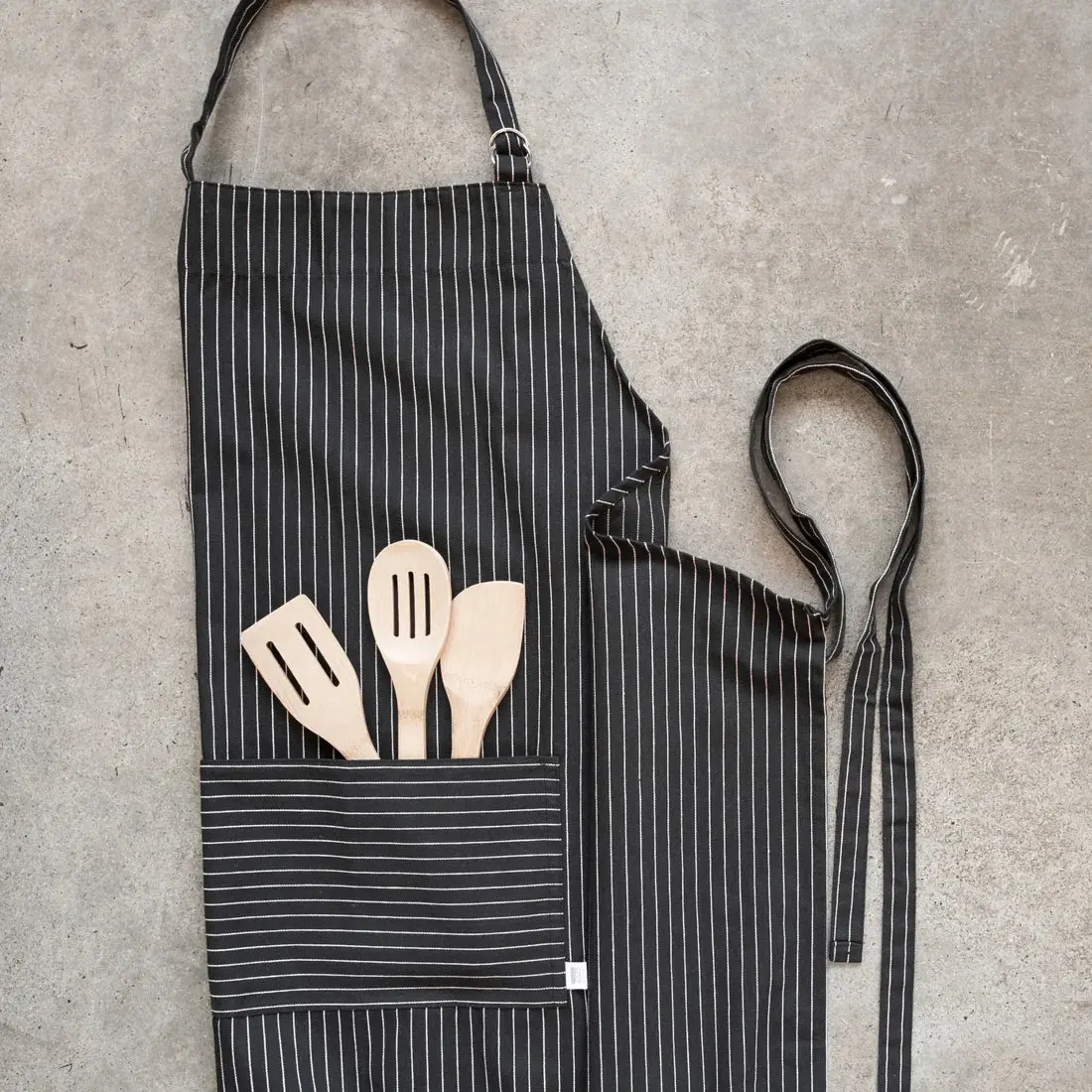 Black Pinstripe Oversized Mighty Apron - Image 2