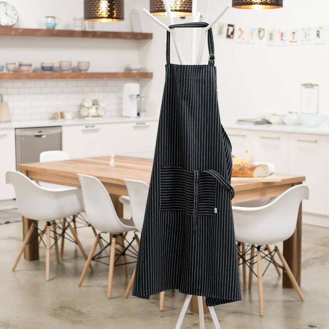 Black Pinstripe Oversized Mighty Apron - Image 5