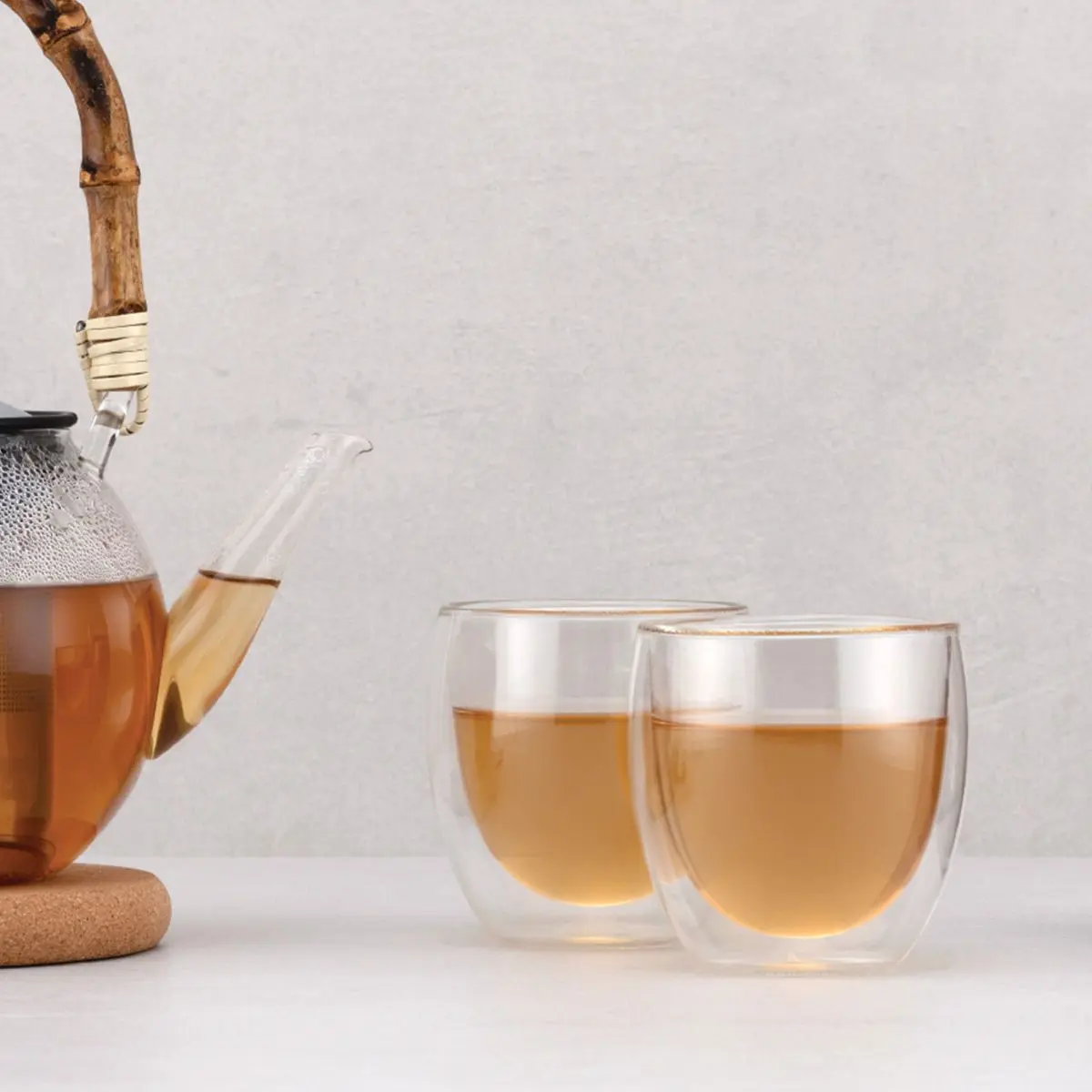 Bodum Pavina Clear Glass Coffee Mug. Double Wall. 8 oz. Set of 2 - Image 2