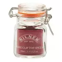 Clip Top Square Spice Jar 70ml - Image 2