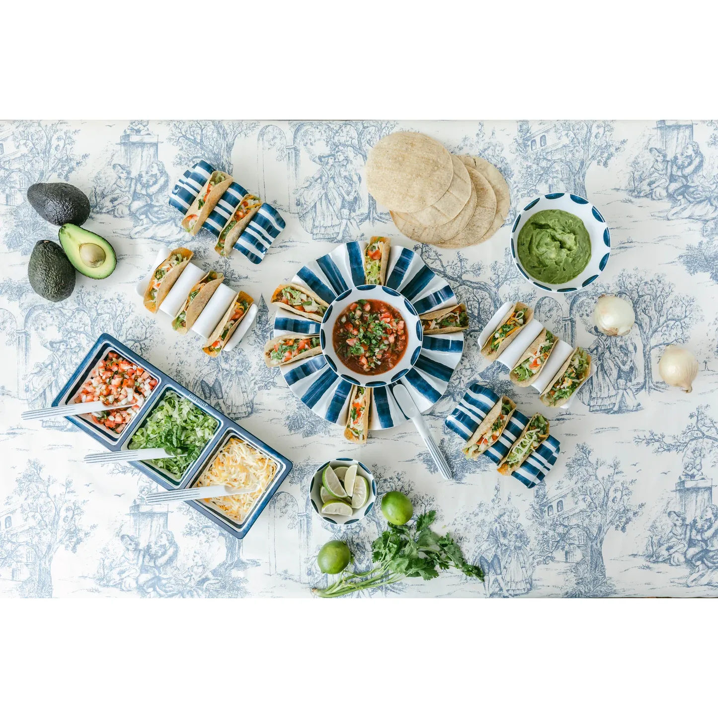 Taco Holder in Coastal Stripe - Image 4