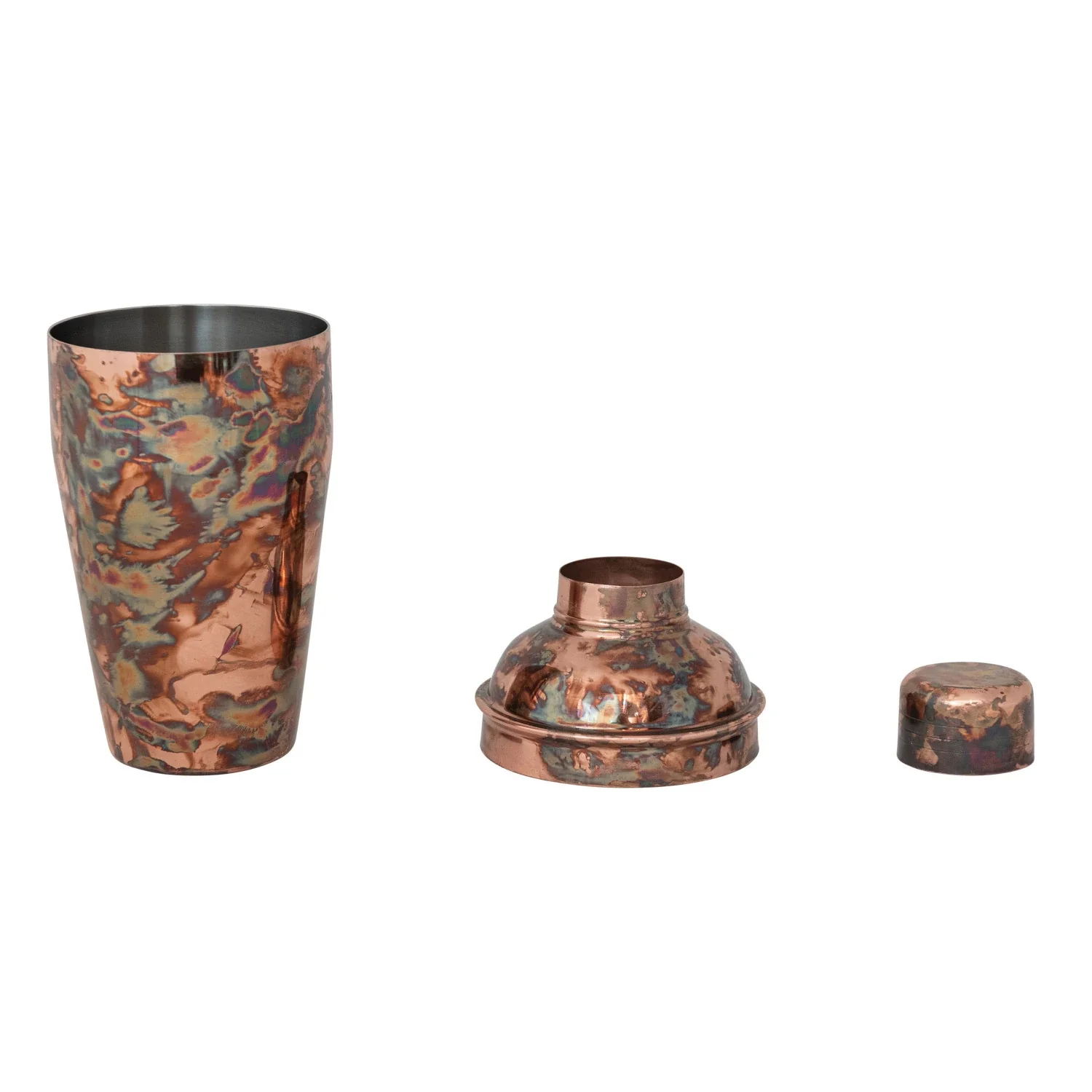 16 oz. Stainless Steel Cocktail Shaker. Oxidized Copper Finish - Image 2