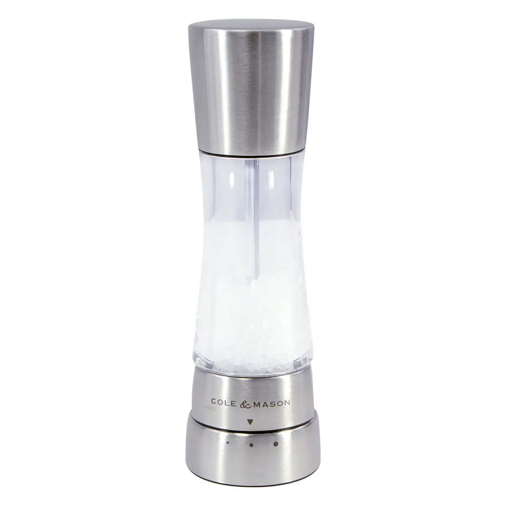 Cole & Mason Derwent Salt Mill. Stainless Steel