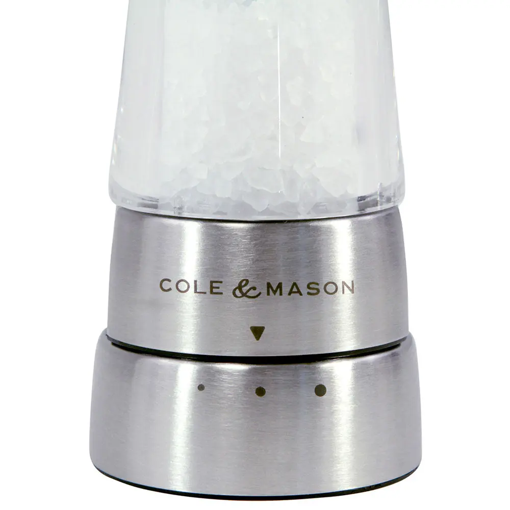 Cole & Mason Derwent Salt Mill. Stainless Steel - Image 2