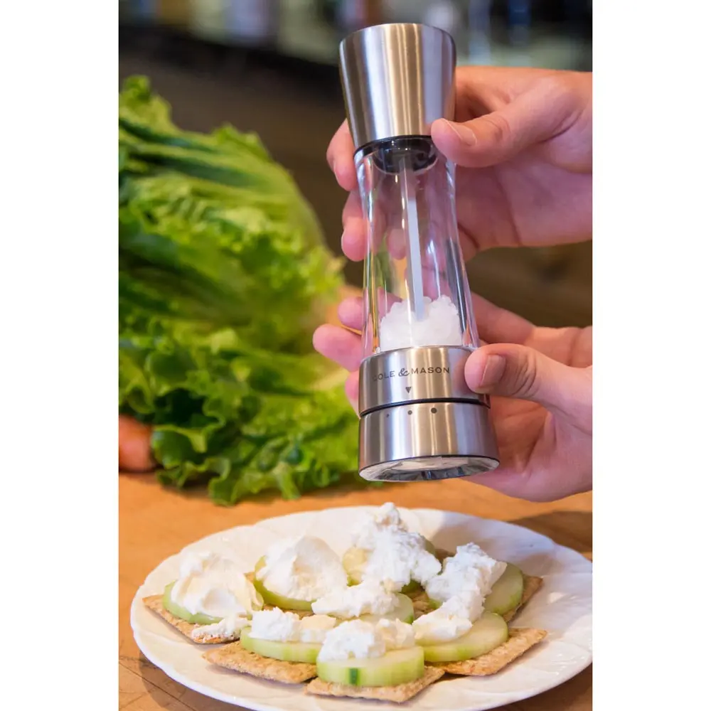Cole & Mason Derwent Salt Mill. Stainless Steel - Image 5