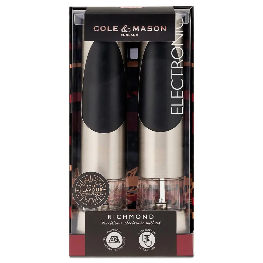Cole & Mason Richmond Electronic Salt & Pepper Mill Gift Set - Image 2