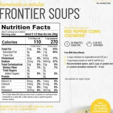 Frontier Soup Florida Sunshine Red Pepper Corn Chowder - Image 2