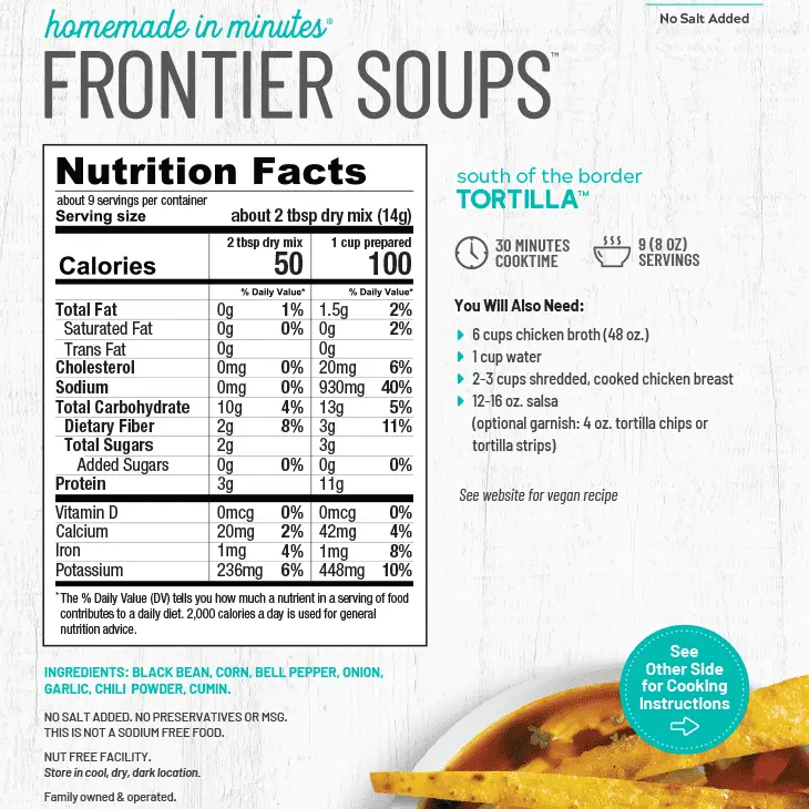 Frontier Soup South of the Border Tortilla Soup - Image 3