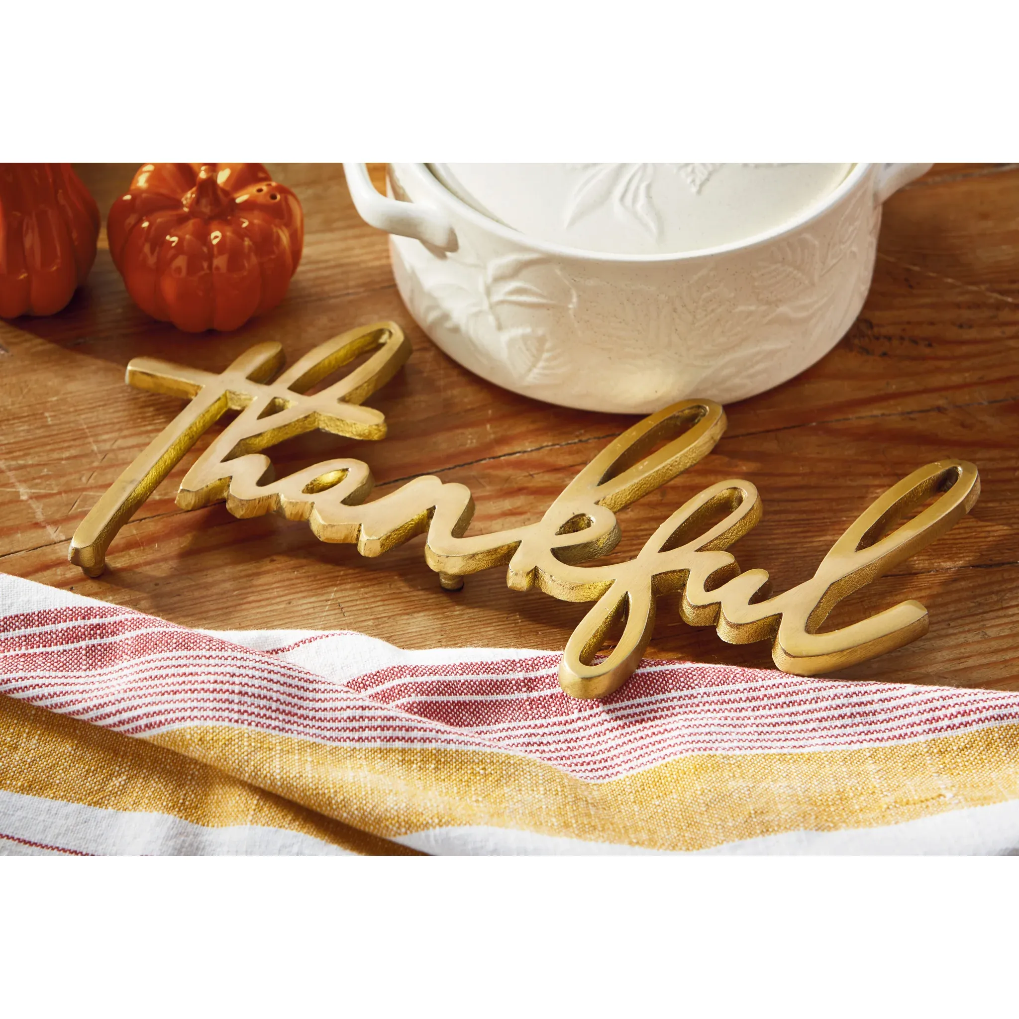 Thankful Gold Trivet - Image 2
