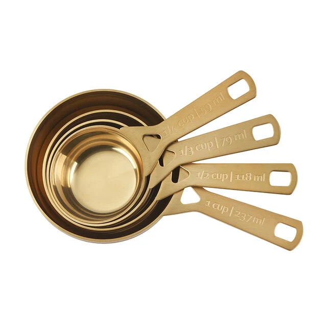 Le Creuset Gold Measuring Cups - Set of 4 - Image 5