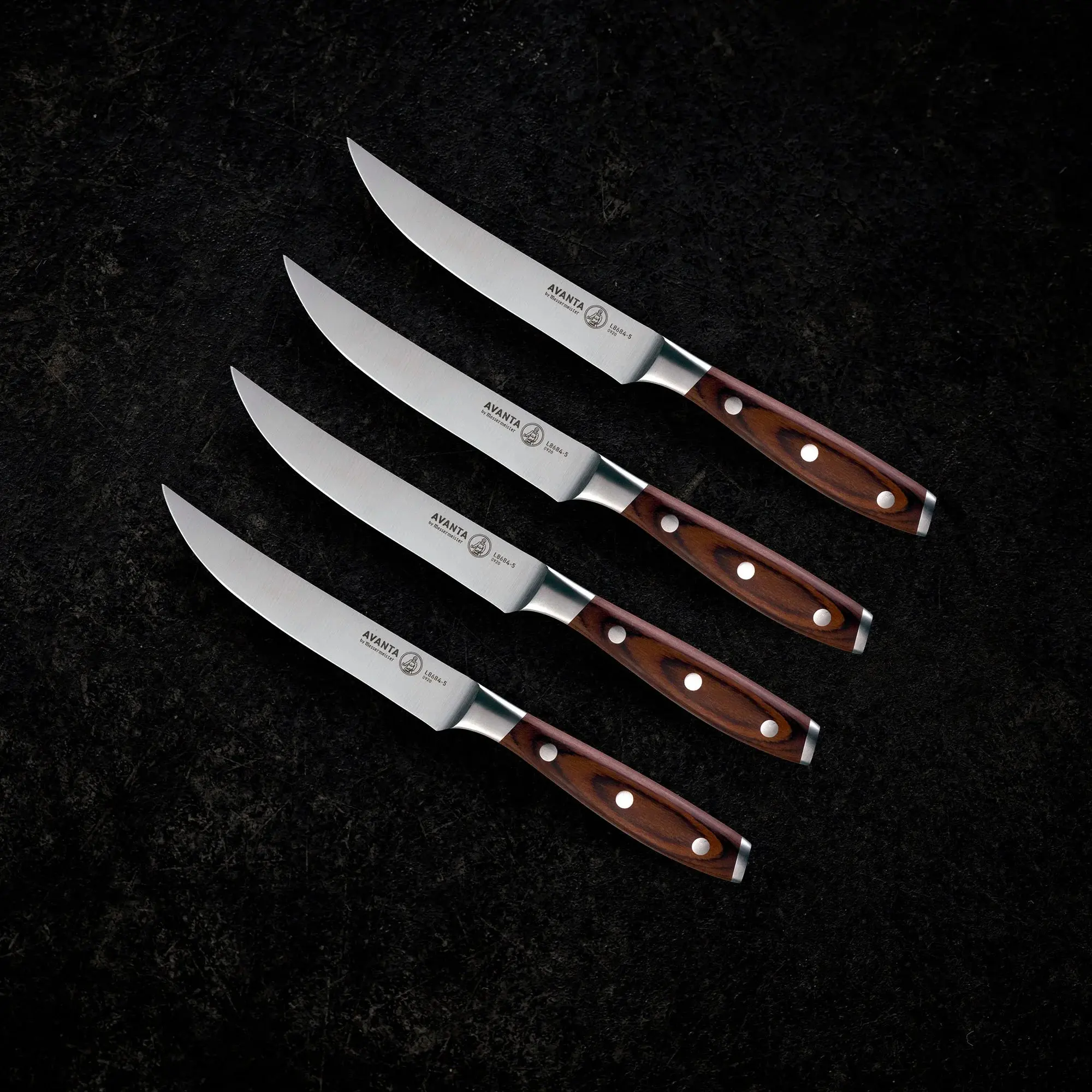 Avanta 4 Piece Pakkawood Steak Knife Set - Image 7