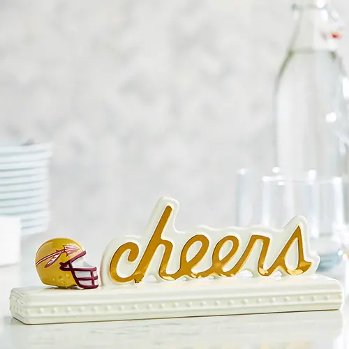 Nora Fleming Mini Florida State Helmet - Image 3