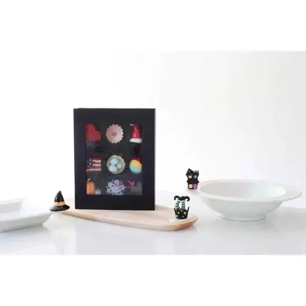 Nora Fleming Platter 9 piece black keepsake box - Image 2