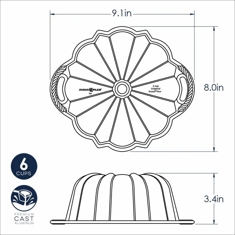 Nordic Ware 6 Cup Anniversary Bundt® Pan - Image 5