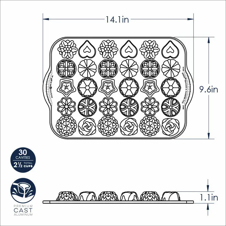 Nordic Ware Bundt Tea Cakes and Candies Pan - Image 4