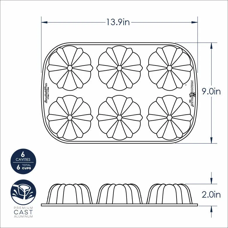 Nordic Ware Classic Bundtlette® Cake Pan - Image 5