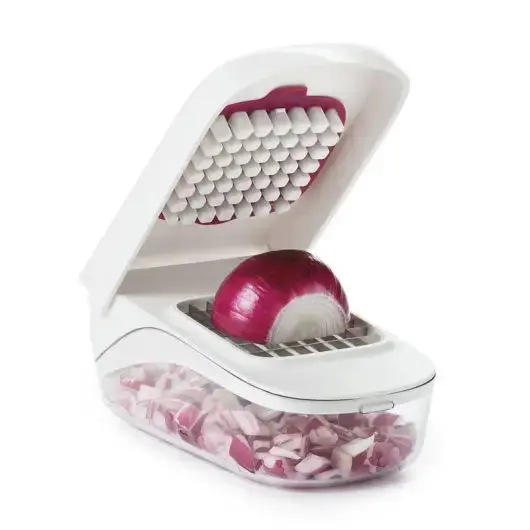 OXO Vegetable Chopper with Easy-Pour Opening - Image 7