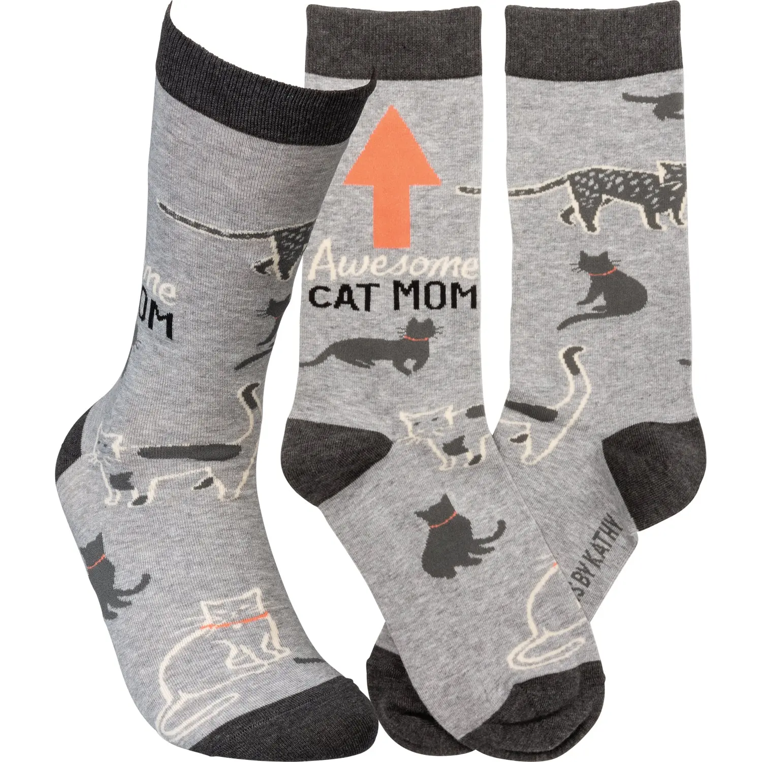 Primatives By Kathy Awesome Cat Mom Socks