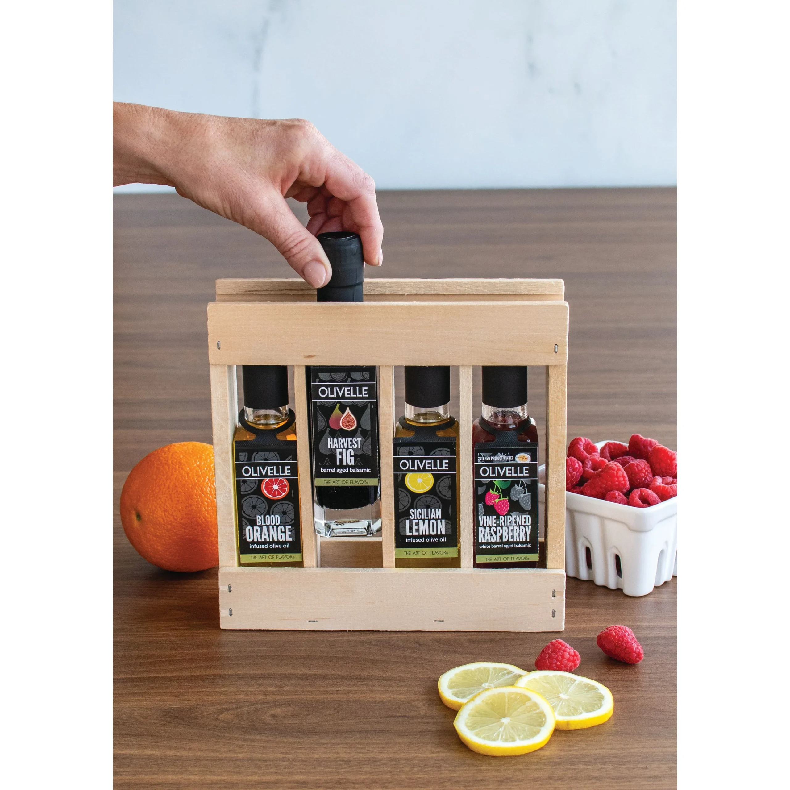 Olivelle Oil & Vinegar Sampler Gift Crate - Image 2
