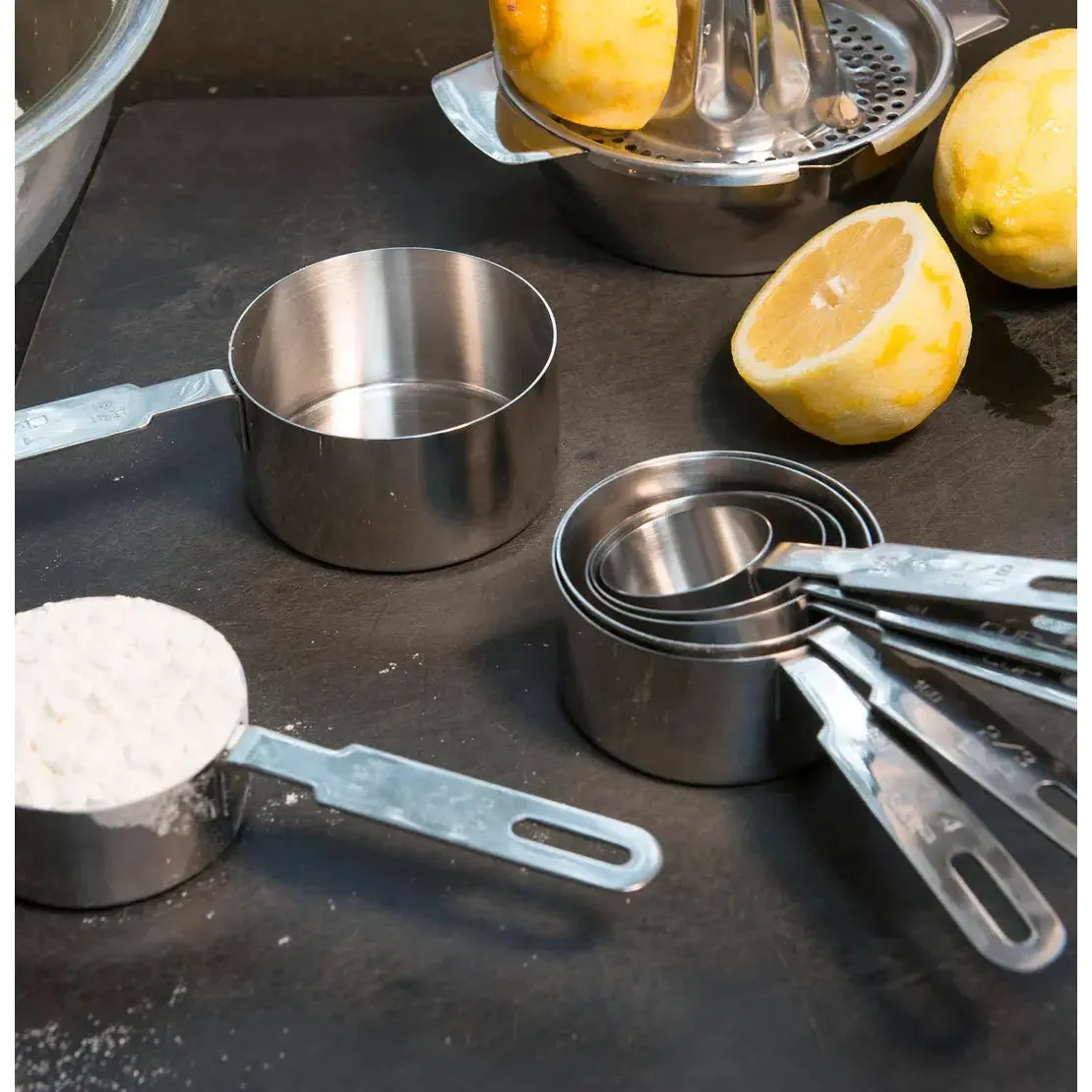Stainless Steel Measuring Cup Set. 7 Pieces - Image 3
