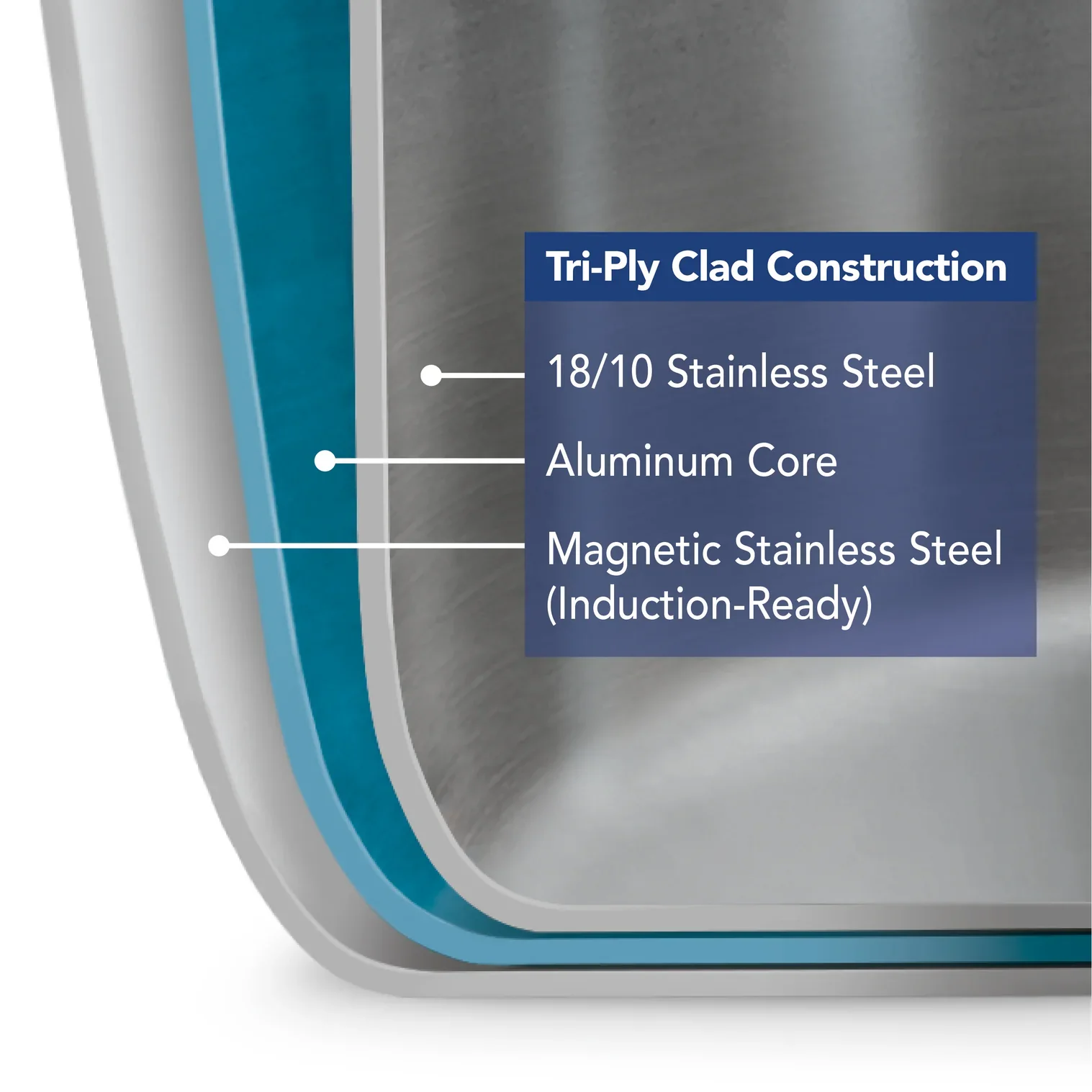 Tramontina Signature Tri-Ply Clad Stainless Steel Covered 2 Qt Sauce Pan - Image 6