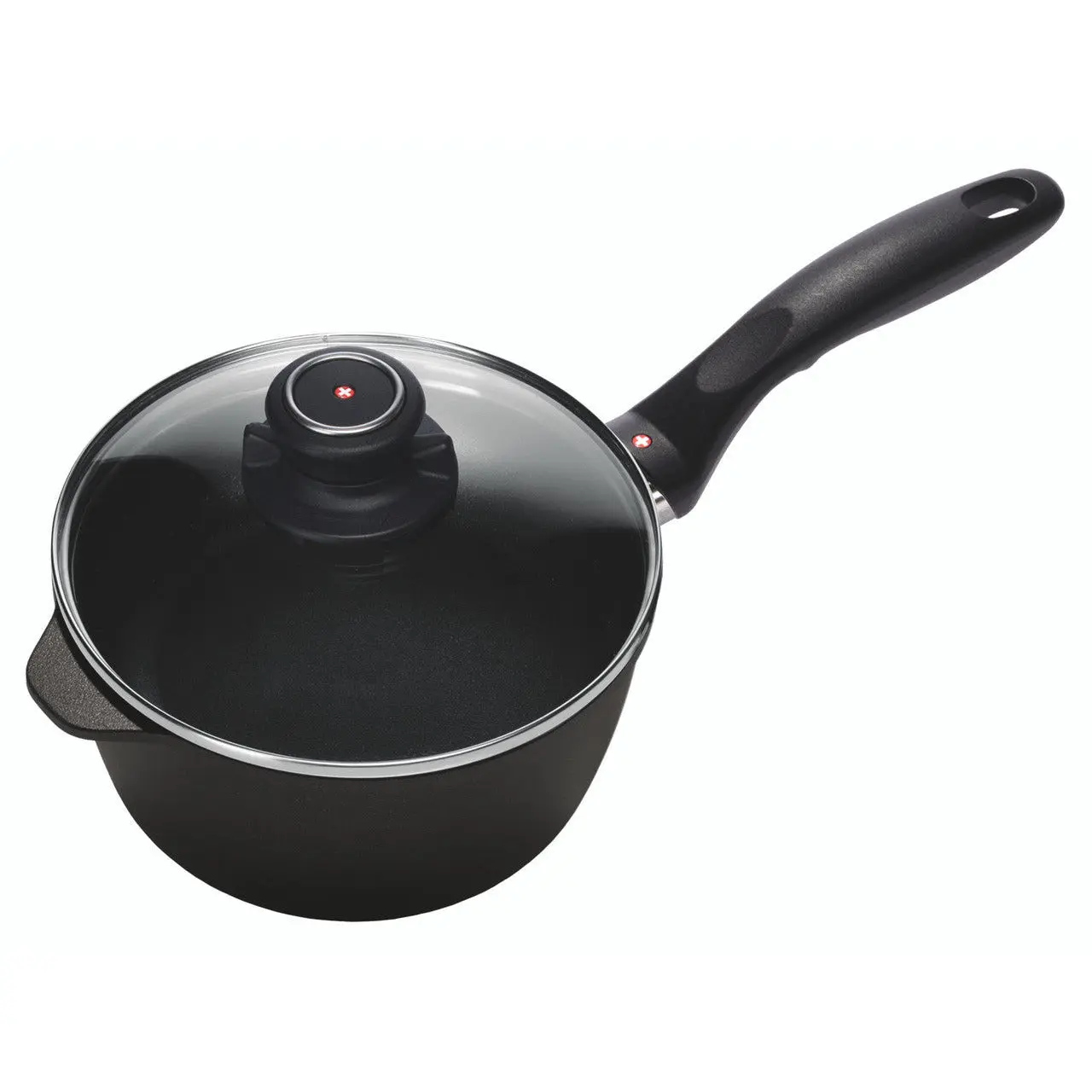 Swiss Diamond XD 2.2 qt Nonstick Saucepan with Glass Lid