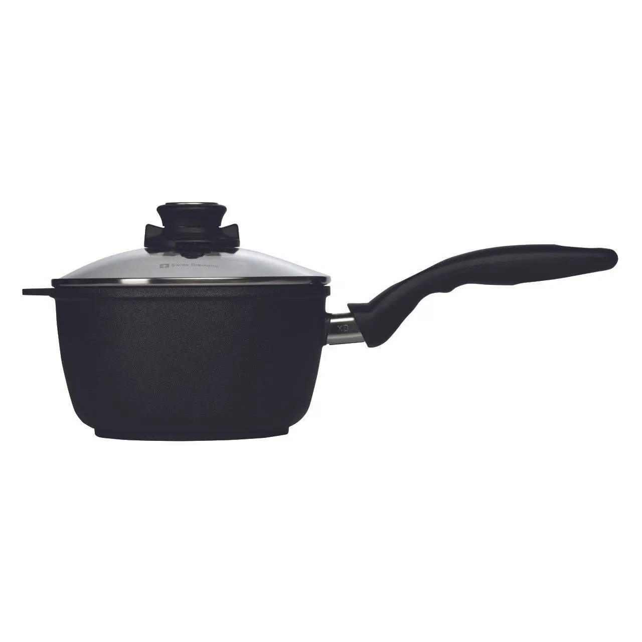 Swiss Diamond XD 2.2 qt Nonstick Saucepan with Glass Lid - Image 2