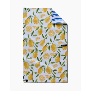 Lemon Bliss Double Sided Geometry Tea Towel